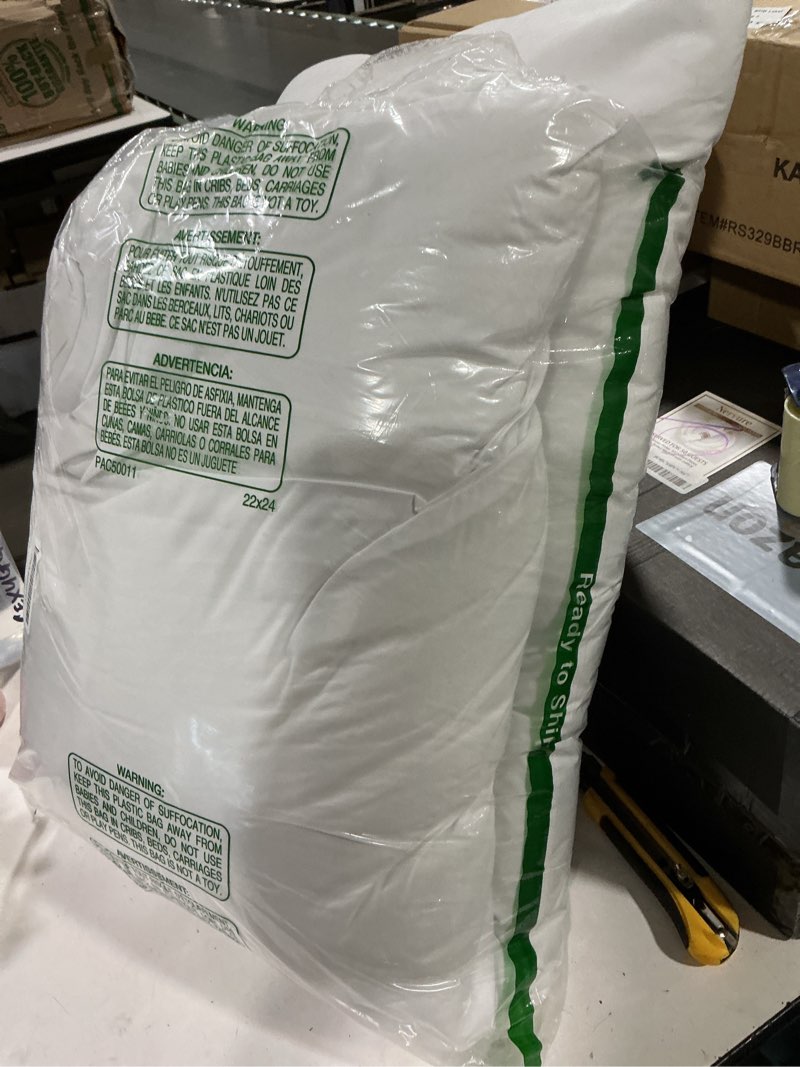 Condition photo showing Good Condition for downcool large body pillow insert with cooling cover - soft long bed pillow for summer - breathable full body pillow for adults - 20x54 inch (pink, with cover) pink-cooling insert with cooling cover