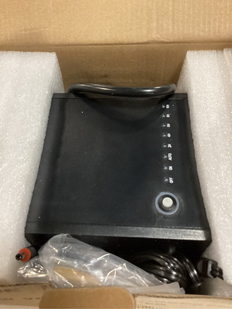 Condition photo showing Good Condition for sunvie 100w low voltage landscape transformer weatherproof low voltage transformer with photocell & timer 120v ac to 12v dc landscape lighting transformer for outdoor spotlights path lights step light