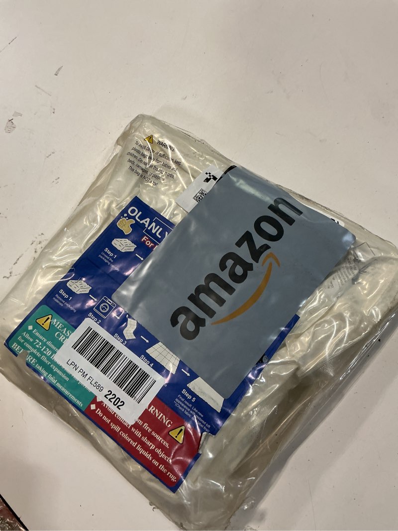 Condition photo showing New/Like New for Similar OLANLY Bathroom Rugs 30x20, Extra Soft Absorbent Chenille Bath Rugs, Rubber Backing Quick Dry, Machine Washable Bath Mats for Bathroom Floor, Tub and Shower, Home Decor Accessories, White 30\" x 20\" White