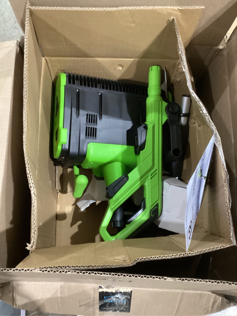 Condition photo showing Good Condition for Cordless Snow Shovel, 40V | 13-Inch | 8-Ah Cordless Snow Blower, Battery Snow Blower with Directional Plate & Adjustable Front Handle (2 Batteries & Quick Charger Included)