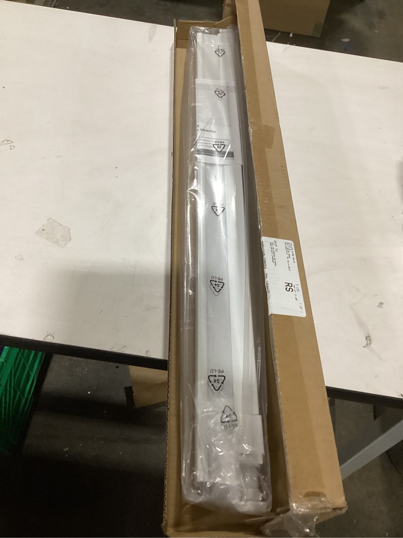 Condition photo showing Good Condition for LazBlinds Cordless Cellular Shades, No Tools No Drill Blackout Honeycomb Shades Pleated Blinds for Windows, 33'' W x 48'' H, Silver White Blackout-silver White 33'' W x 48'' H