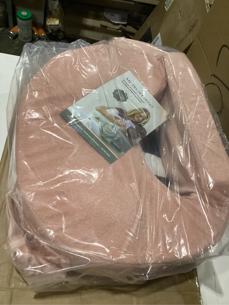 Condition photo showing New/Like New for My Brest Friend Nursing Pillow - Deluxe - Enhanced Comfort w/ Slipcover - Ergonomic Breastfeeding Pillow For Ultimate Support For Mom & Baby - Adjustable Pillow W/ Handy Side Pocket, Soft Rose