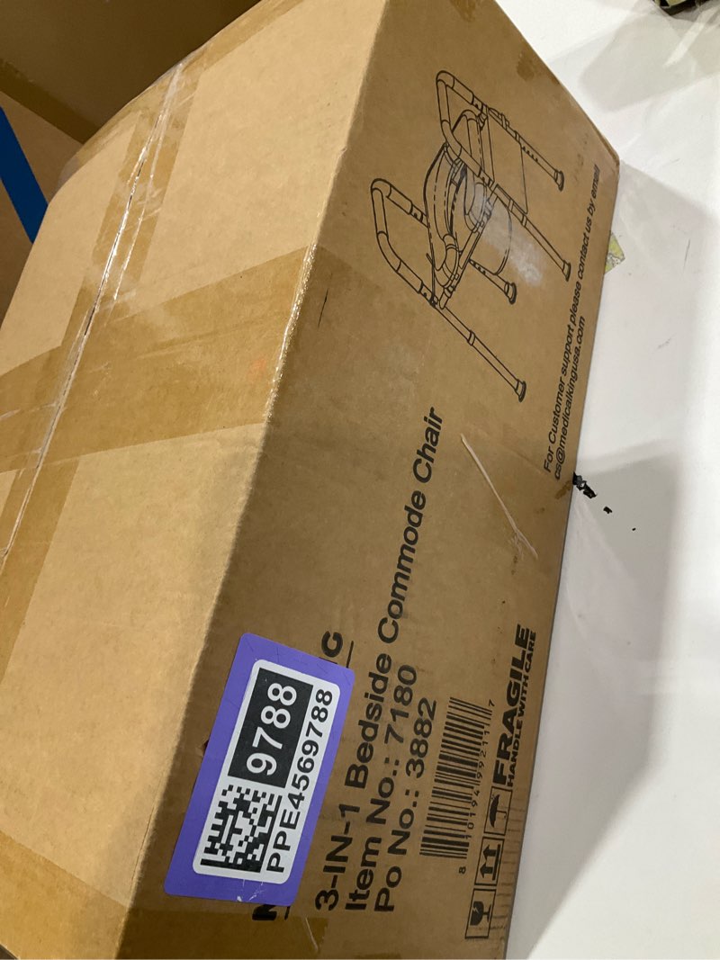 Condition photo showing New/Like New for Toilet Seat Risers for Seniors Bedside Commode for Elderly Width and Height Adjustable Raised Toilet Seat with Handles for Elderly Handicap, Elevated, Pregnant, Fit Any Toilet Heavy Duty Up to 400lbs