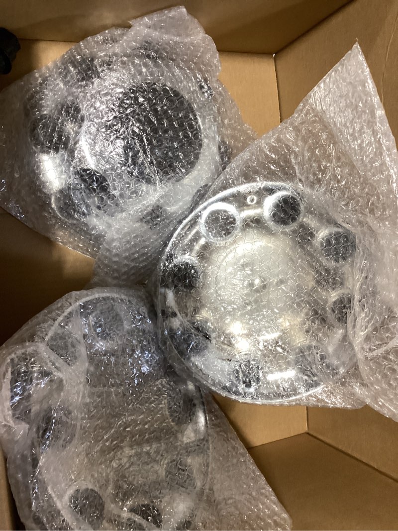 Condition photo showing Good Condition for 8 lugs wheel center caps hub caps compatible with chevy silverado 2500 3500 epress van set of 4 oem replacement chrome auto hub covers, easy bolt on - fits 16" inch wheel rims caps