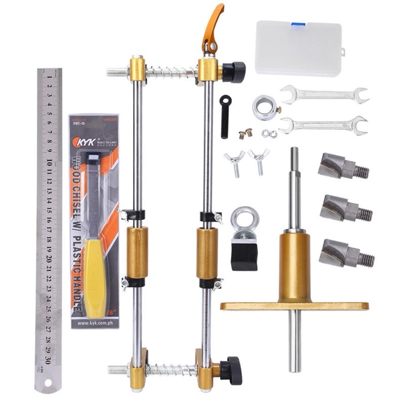Woodworking Door Lockhole Slotting Machine Doorlock Mortising Template Jig