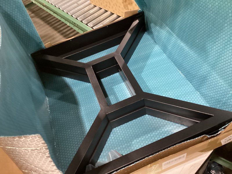 Glastined Metal Table Legs 24" H x 28" W Furniture Desk Bench Dining Table Legs Gourd Shape Heavy Du