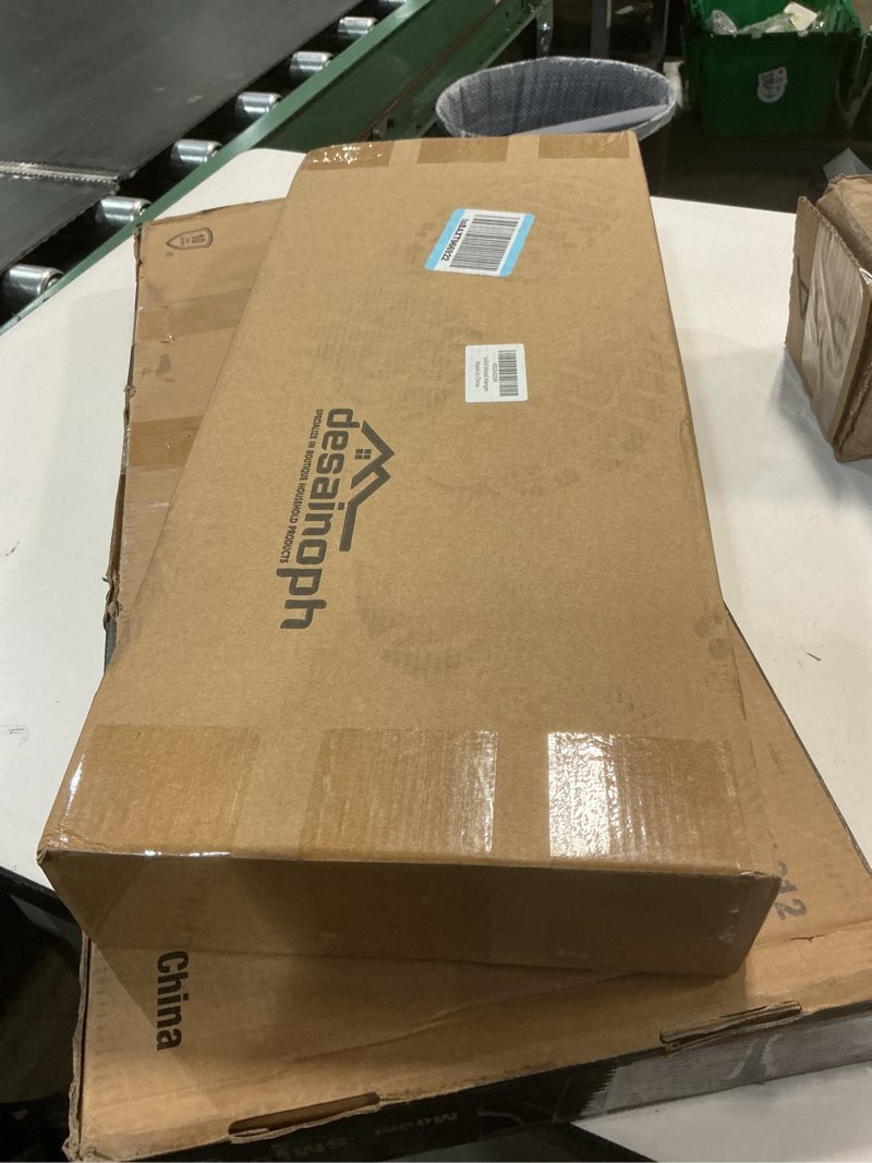 Condition photo showing New/Like New for DESAINOPH® Wooden Coat Rack Wall Mounted Sticks Multi Rack Solid Handmade Natural Walnut Wood Artwork with 5 Flip-Down Unique Modern Hooks for Coats Bag Hat Umbrella Walnut 5-hooks