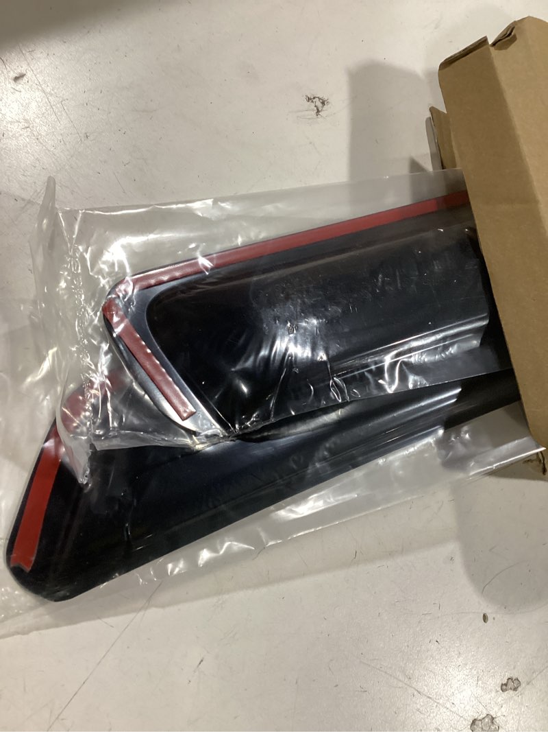 Condition photo showing New/Like New for Lightronic Extra Durable Clip-on in-Channel Auto Vent Window Visor, Fits 2013-2019 Ford Escape, UV Protection Rain Guard, Original Wind Deflector, No-Drill Easy Install, Dark Smoke, 4-Pcs