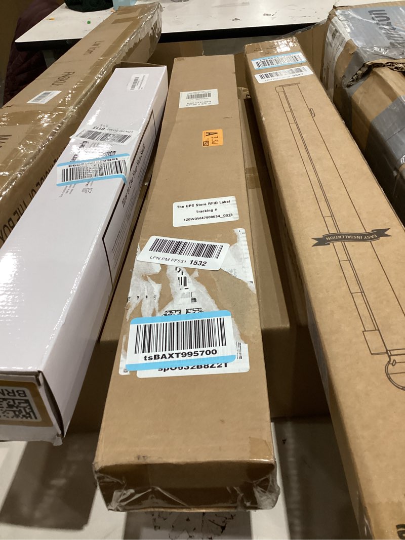 Condition photo showing New/Like New for lazblinds no tools no drill 1" vinyl mini blinds, cordless blinds for windows, light filtering horizontal window blinds & shades, 27" w x 64" h, white cordless-white 27" w x 64" h