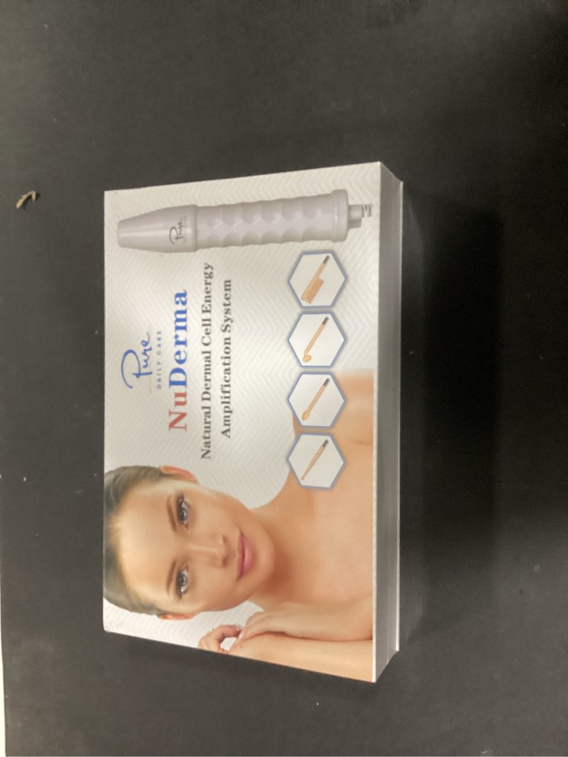 Condition photo showing New/Like New for Pure Daily Care NuDerma Handheld Skin Therapy Wand Machine w/Neon – Anti-Aging - Skin Tightening - Wrinkle Reducing - Dark Circles – Clarifying - Hair & Scalp Stimulator 1 Count (Pack of 1)