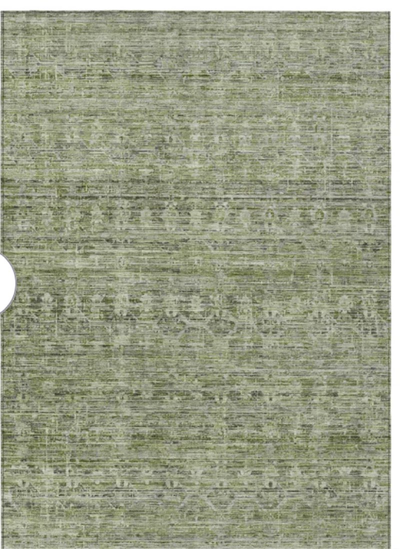(Similar)Machine Washable Indoor/Outdoor Xhevrie Green Rug 8x 10