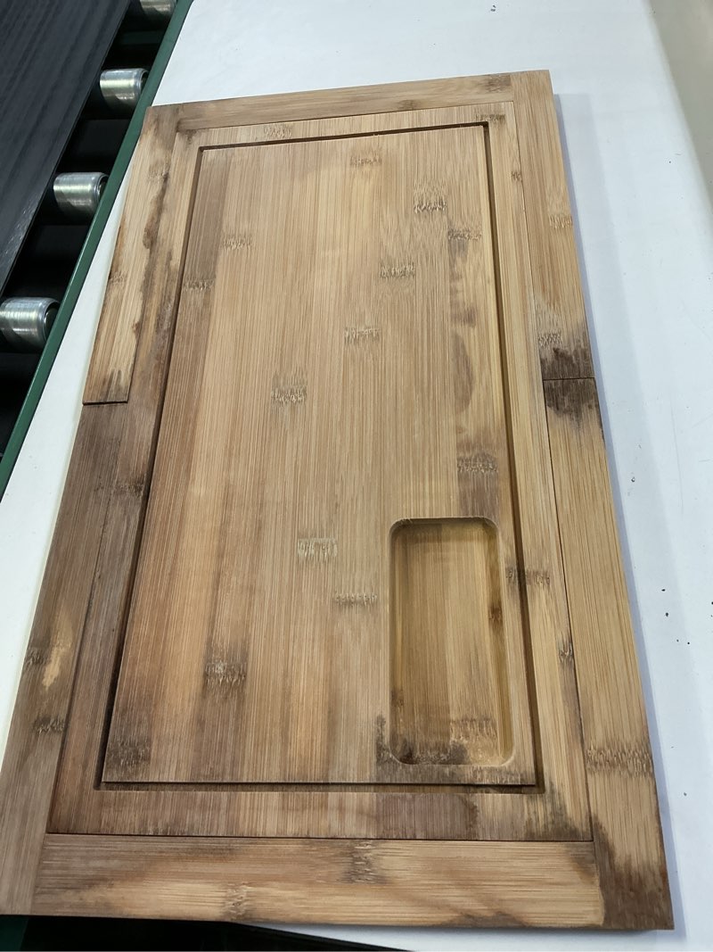 Condition photo showing As Is for cutting board with groove