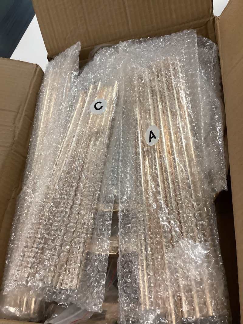 Condition photo showing Good Condition for cylinder stands for party, 3pcs elegant gold metal plant round pedestal stand, display stand tables cake stand for party weddings birthday backdrop decorations