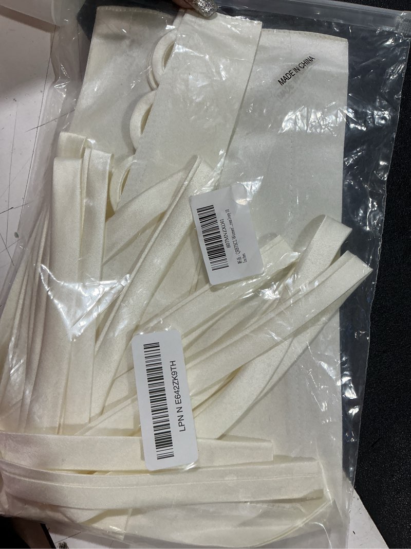 Condition photo showing Good Condition for qrbtscl women's wedding dress zipper replacement adjustable fit satin corset back kit lace up for prom dress ivory 10