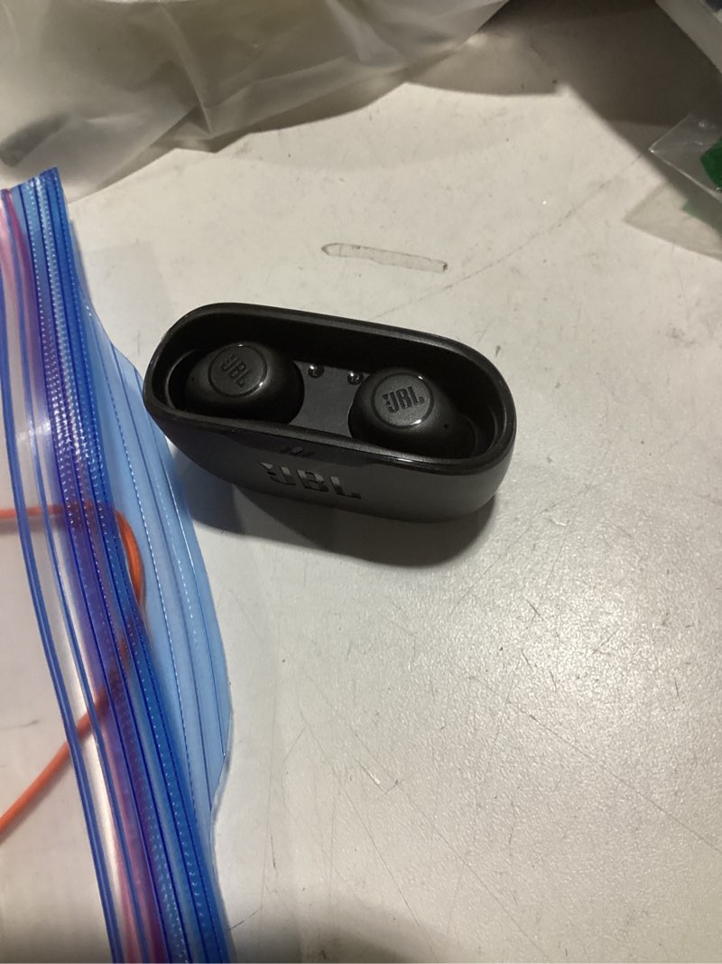 Condition photo showing Good Condition for jbl vibe buds - true wireless earbuds, smart ambient, voiceaware, up to 32 total hours of battery life with speed charging, water and dust resistant, jbl deep bass sound (black)