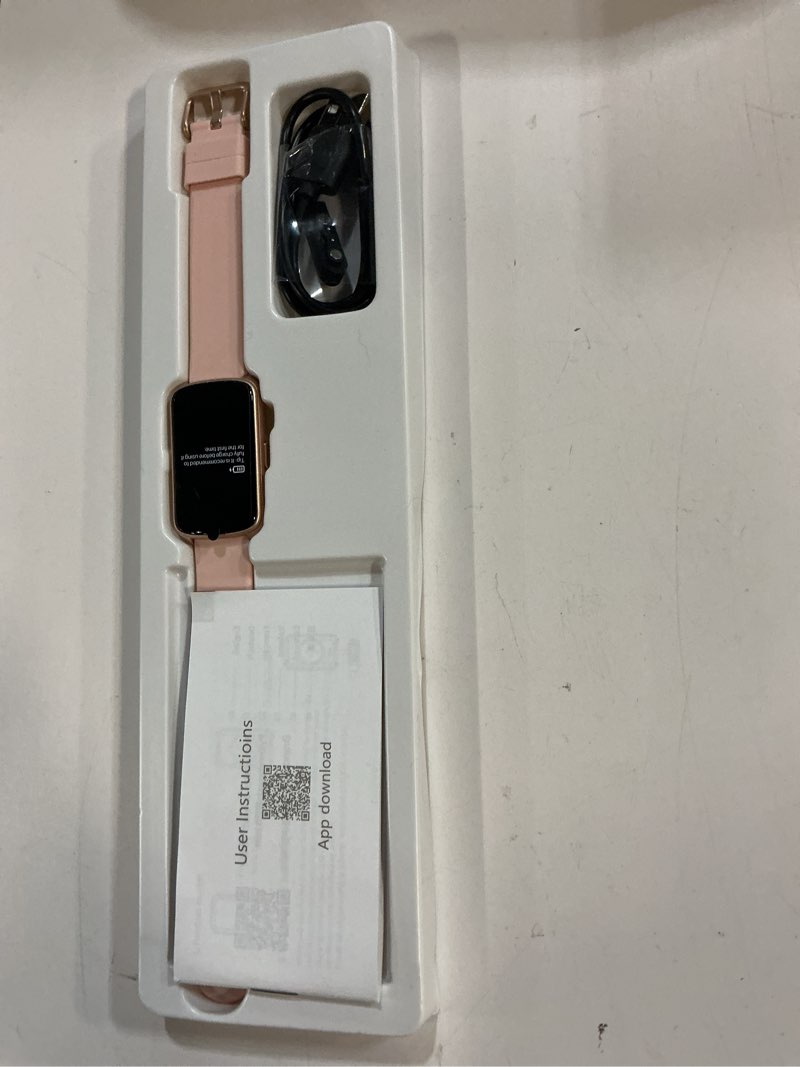 Condition photo showing New/Like New for fitness tracker, smart watch for women men with 24/7 heart rate/blood pressure/blood oxygen monitor,sleep tracker,step & calorie counter, ip68 waterproof fitness watches compatible with android&iphone pink