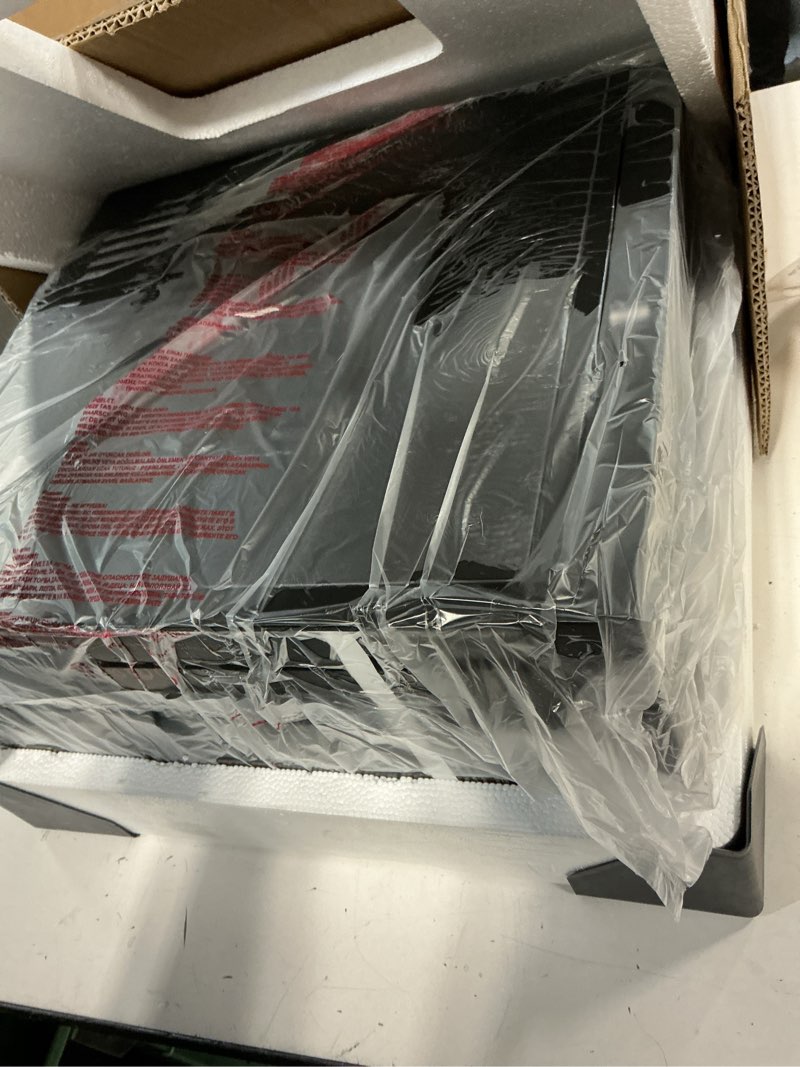 Condition photo showing As Is for ecozy 2.1" clear ice ball maker with crystalflux technology, minimal footprint sphere ice maker with 8h timer, 1 pc in 30 mins, 48 pcs/day, self-cleaning for home bar whiskey & bourbon glossy black