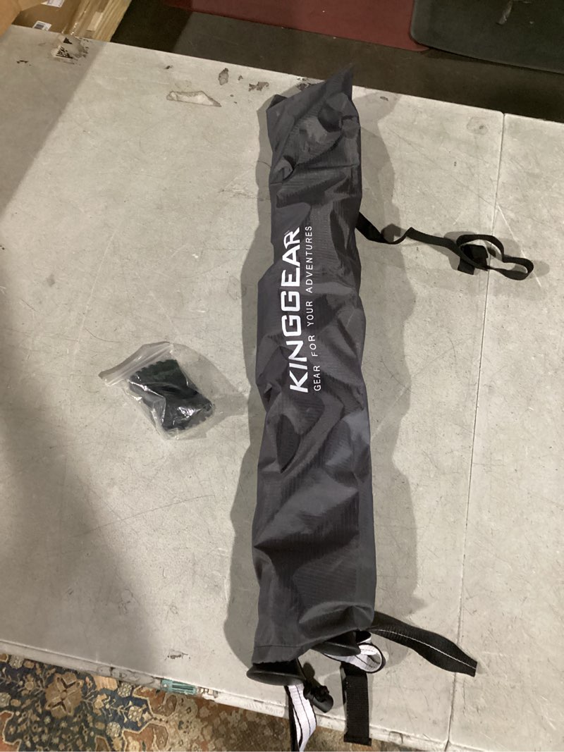 Condition photo showing Good Condition for kinggear tpc-3k 100% carbon fiber trekking poles for hiking - ultralight collapsible hiking poles with cork & eva foam grips, adjustable metal flip locks, tungsten tips - ideal hiking