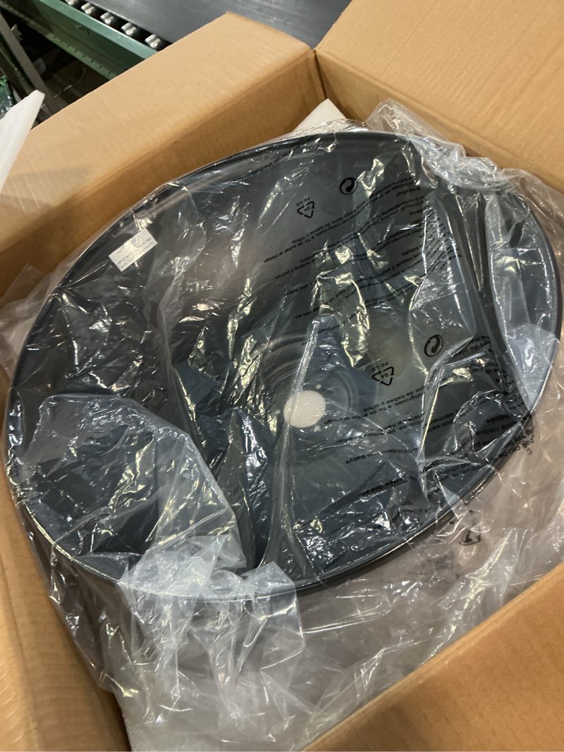 Condition photo showing New/Like New for dusk to dawn exterior farmhouse lighting 18" diameter barn light fixture for house with anti-ponding bottom, barn gooseneck lighting for garage patio porch (18" diameter, 1 pc)