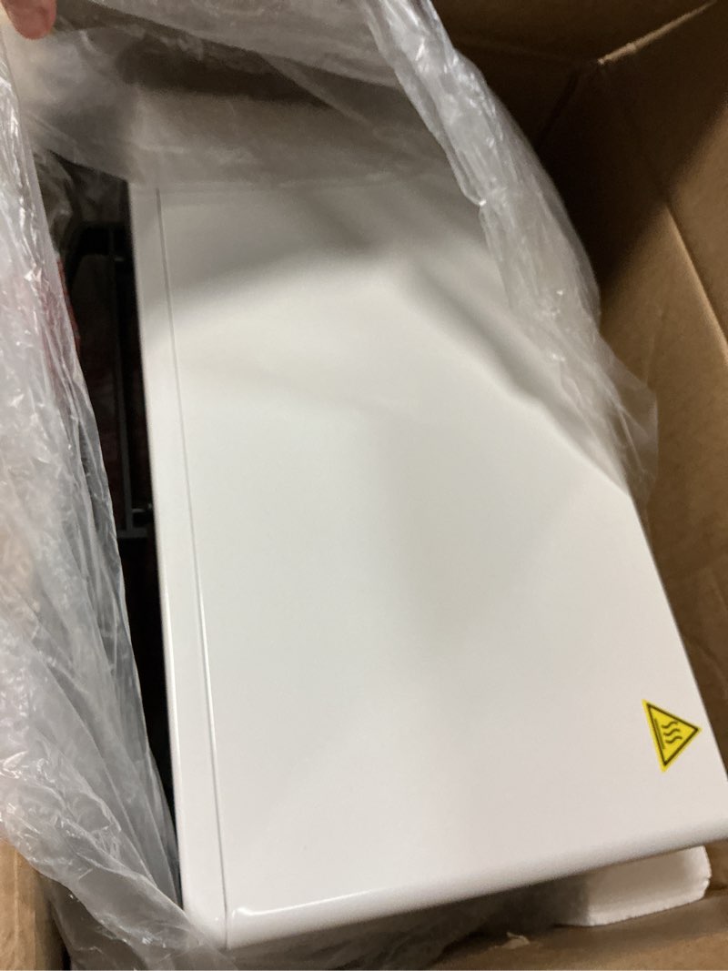 Condition photo showing Good Condition for COMFEE' Mini 2-Slice Toaster Oven, Countertop toaster oven, 2-Knobs Easy to Control with Timer for Bake, Broil, Toast, 1000W, Black/White (CO-B08AA(BK)) Small Toaster Oven