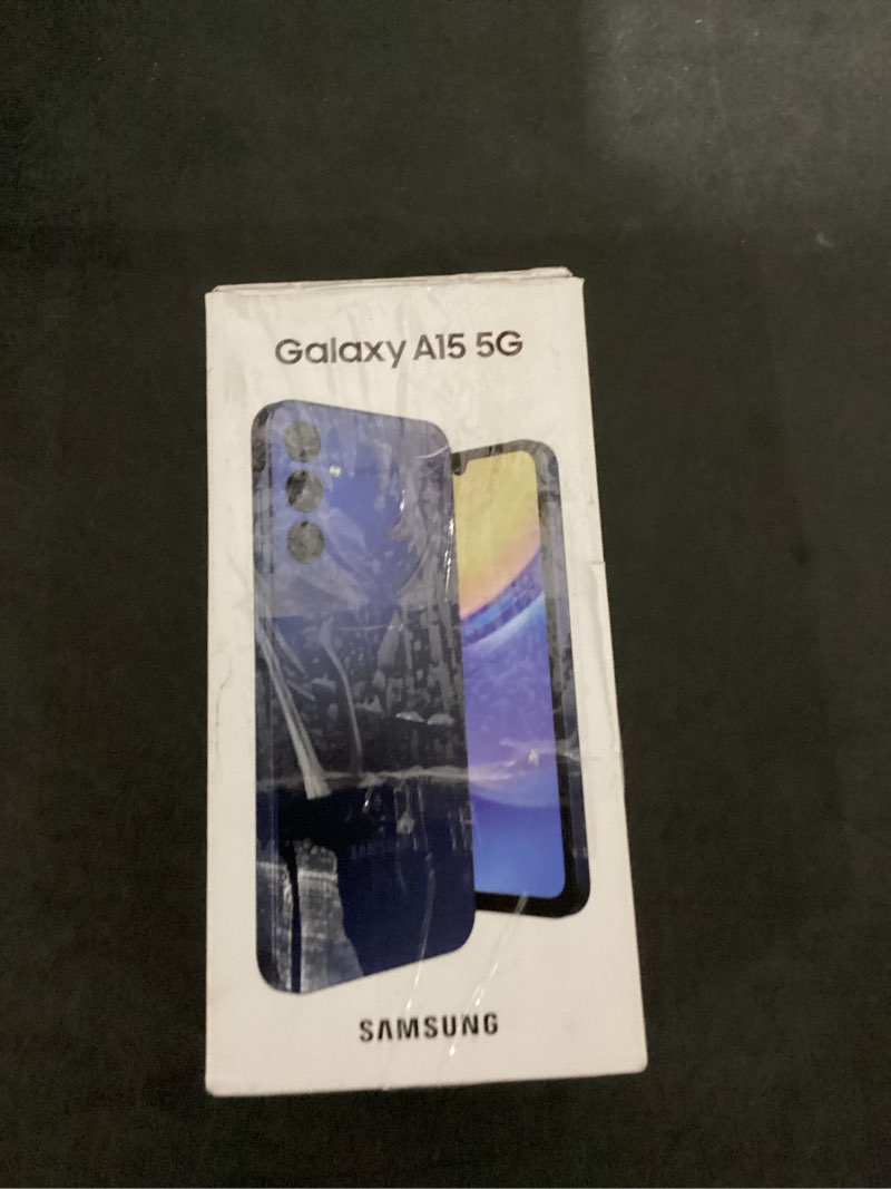 Condition photo showing New/Like New for working verified metro by t-mobile samsung a15 5g, 128gb, blue, prepaid smartphone
