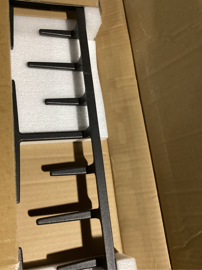 Condition photo showing Good Condition for wb31x27150 stove center grate replacement for ge stove parts 19.3’’ x 9'' jxgrate1 wb31x24737 grate general electric gas range parts surface burner grate ge cast iron rack (not jxgrate2 jxgrill2)