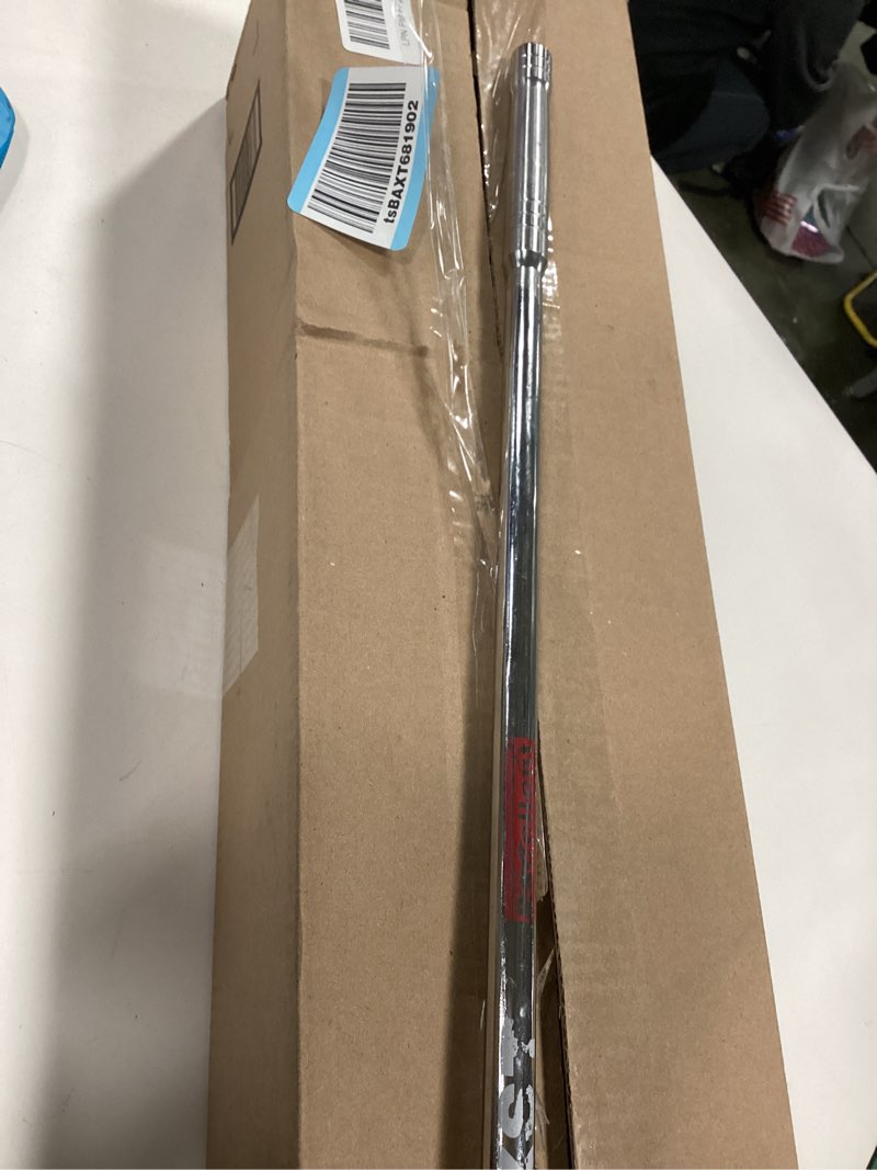 Condition photo showing Good Condition for 25-Inch 1/2” Drive Breaker Bar, 250° Rotatable Head, Heavy Duty Extension Breaker Bar, Ball Lock Function, Laser Marking, Mechanical Work, Automobile and Motorcycle Maintenance and Repair 1/2" drive 25 in