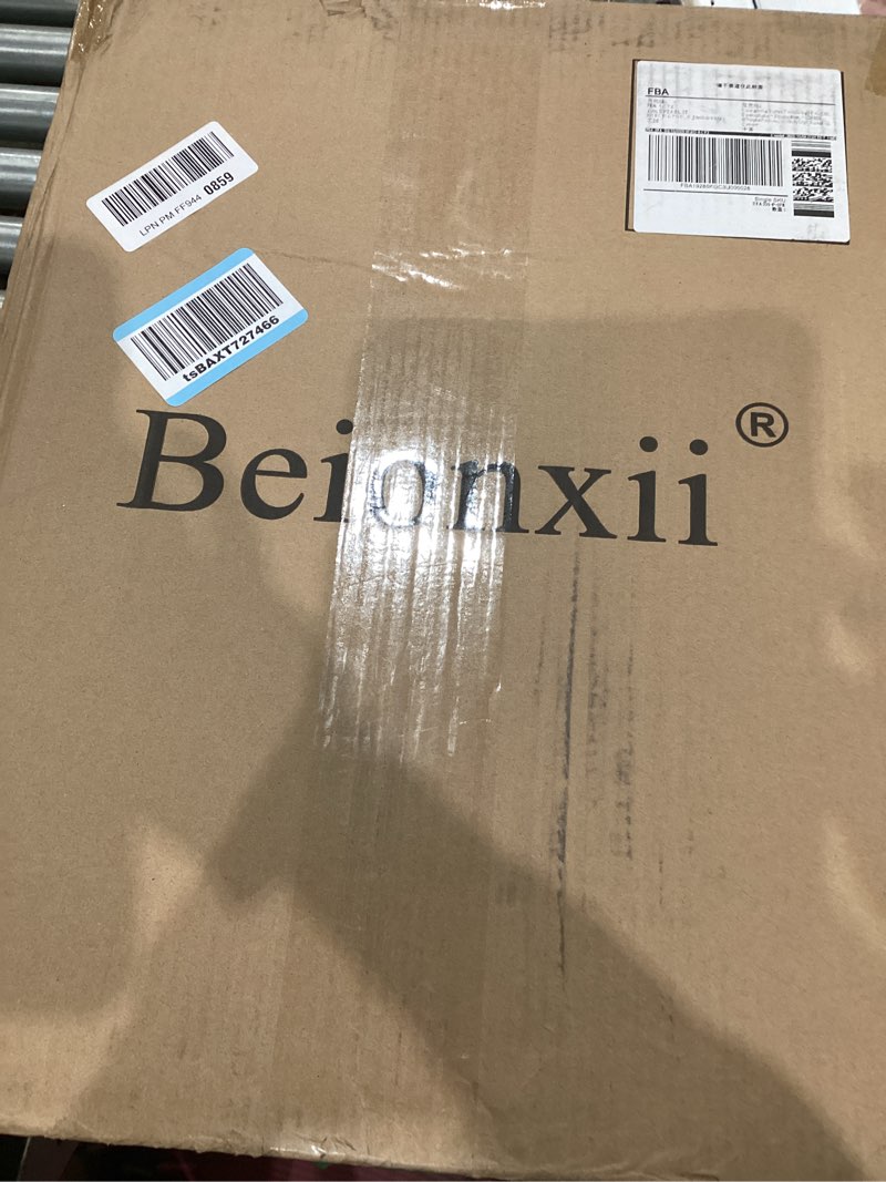 Condition photo showing Good Condition for Beionxii Outdoor Post Lantern, 20inch Large Modern Lamp Post Light Fixture Exterior Pillar Lights with Pier Mount Base, Black Cast Aluminum w/Clear Cylinder Glass - A291P-2PK (NOT Solar, 110-120V AC) POST LANTERN X 2