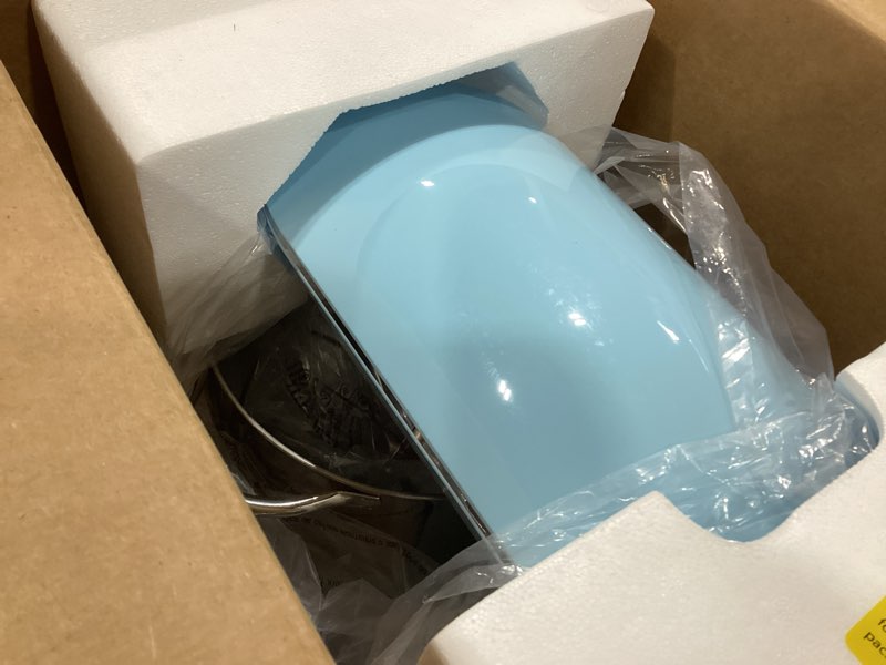 Condition photo showing Good Condition for kitchen in the box stand mixer,3.2qt small electric food mixer,6 speeds portable lightweight kitchen mixer for daily use with egg whisk,dough hook,flat beater blue