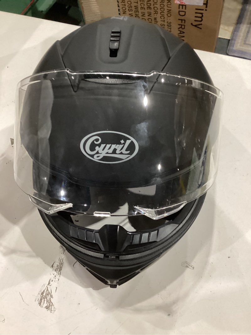 CYRIL Modular Motorcycle Helmet DOT Approved Flip up Full Face Helmets with Dual Visor Sun Shield fo