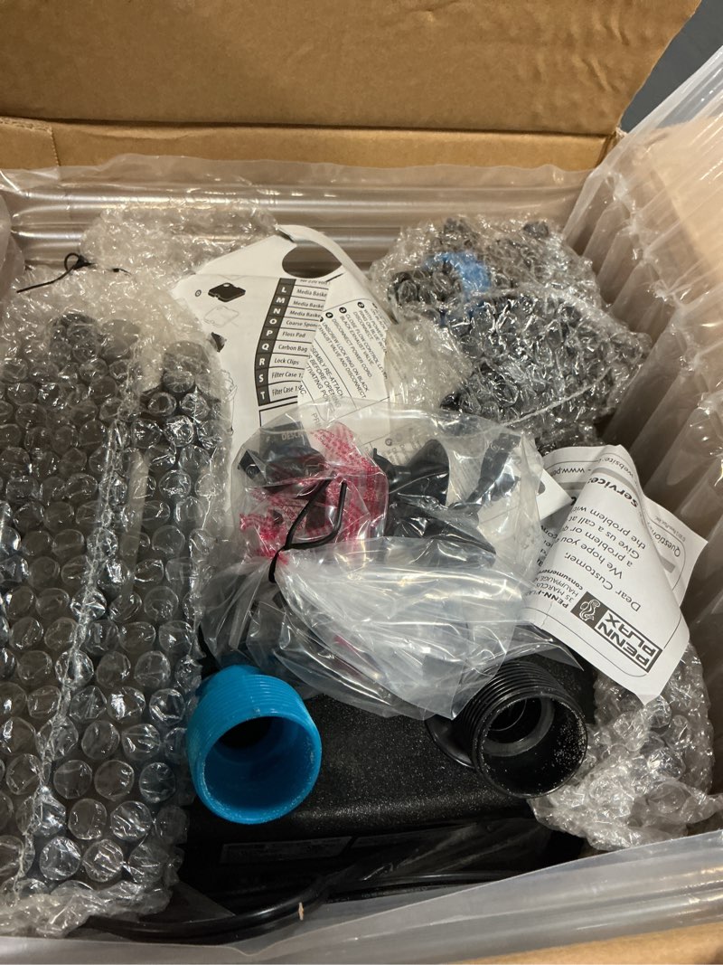 Condition photo showing As Is for penn-plax cascade 1200 canister filter - 315 gph aquarium filter for tanks up to 150 gallons - 360 degree flow valves, poly fiber pads, bio-sponge & activated carbon -fresh & saltwater -11.5x11x20.5in