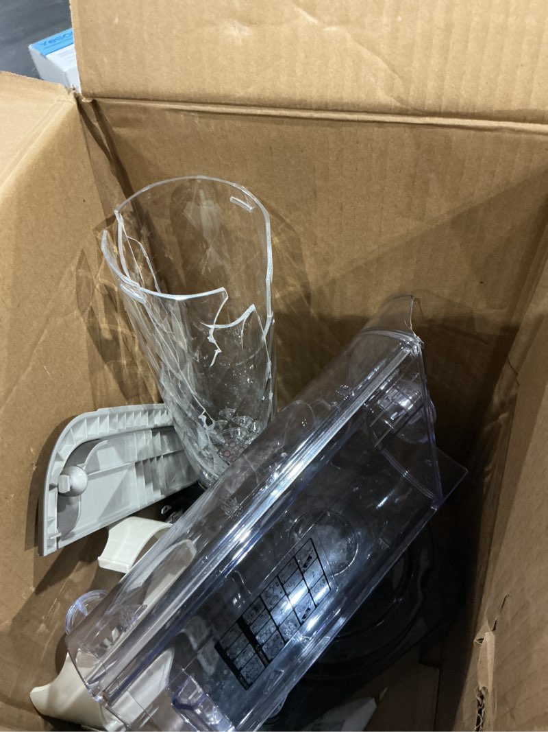Condition photo showing As Is for hamilton beach stack & snap food processor and vegetable chopper, bpa free, stainless steel blades, 12 cup bowl, 2-speed 450 watt motor, black (70725a)