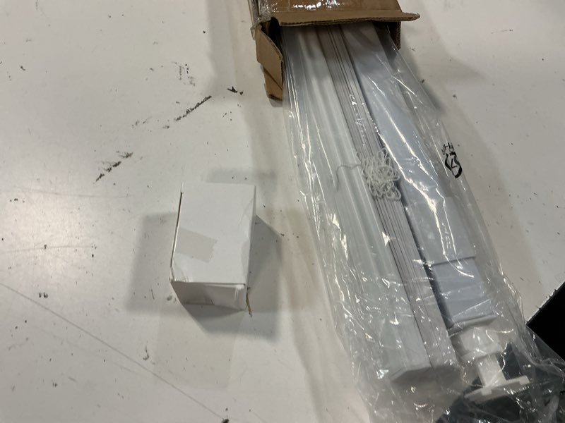 Condition photo showing Good Condition for no drill cordless vinyl mini blinds,white,33.5" w x 72" h | 1",no tools,horizontal window blinds,light filtering,indoor windows 33.5"w x 72"h
