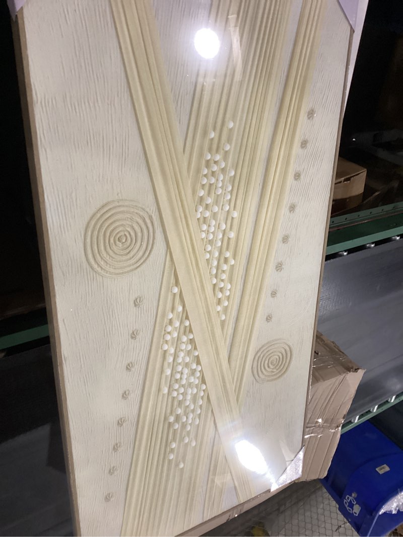 Condition photo showing New/Like New for Abstract Framed Wall Art Decor, Black and White Handmade Large Size 29\"x58\", Cuadros para Sala Elegantes y Modernos Dormitorios, Living Room Bathroom Bedroom Modern Kitchen Pictures (Black Beige) Black Beige 58\"L x 29\"W. … similar to stock photo