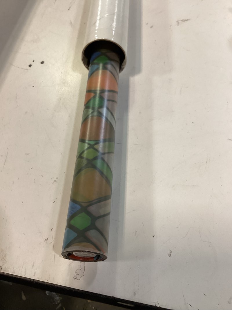 Condition photo showing Good Condition for Window Privacy Film, Stained Glass Decorative Static Cling, Removable Laser Sun Blocking Vinyl Covering,Window Film for Home Kitchen Living Room, Rainbow Crystal Shards, 35.43 x 78.7in Rainbow Crystal Shards 35.4 x 78.7 in