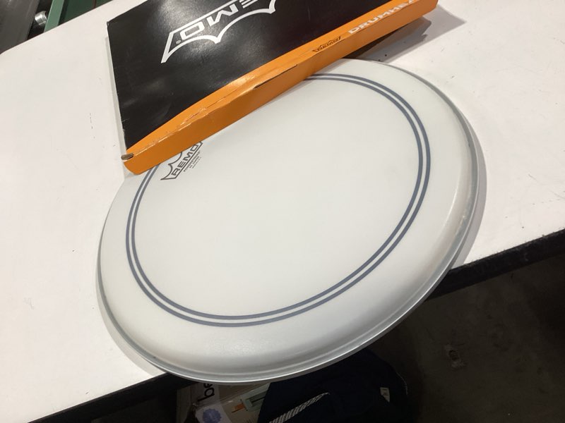 Condition photo showing As Is for remo controlled sound coated dot top snare batter, 14"