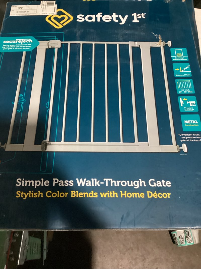 Condition photo showing Good Condition for (similar to) regalo easy step 49-inch extra wide baby gate, includes 4-inch and 12-inch extension kit, 4 pack of pressure mount kit and 4 pack of wall mount kit, platinum platinum 29-49\"w x 30\"hi