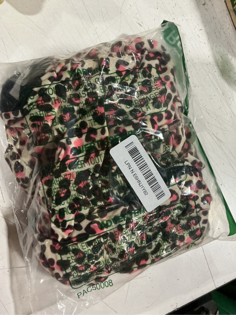 Condition photo showing As Is for lovinpet lovin dog pajamas, double brushed stretch knit, neon pink cheetah print, uv protection, pet anxiety relief shirt, lightweight pullover dog pajamas, pitbull clothes, leopard pink 2xl pink leopard xx-large