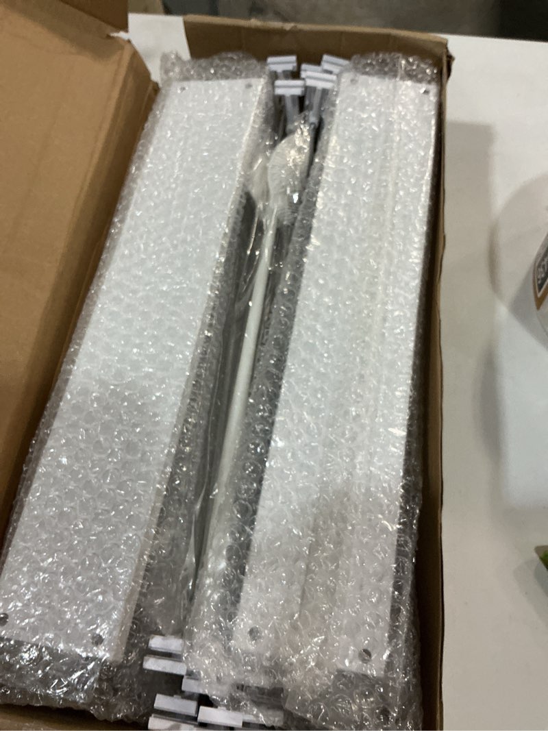 Condition photo showing New/Like New for drink organizer for fridge large capacity 5 row soda can organizer, automatic pusher glide with removable dividers for drink organizer, can holders for fridge, space-saving can dispenser for kitchen white