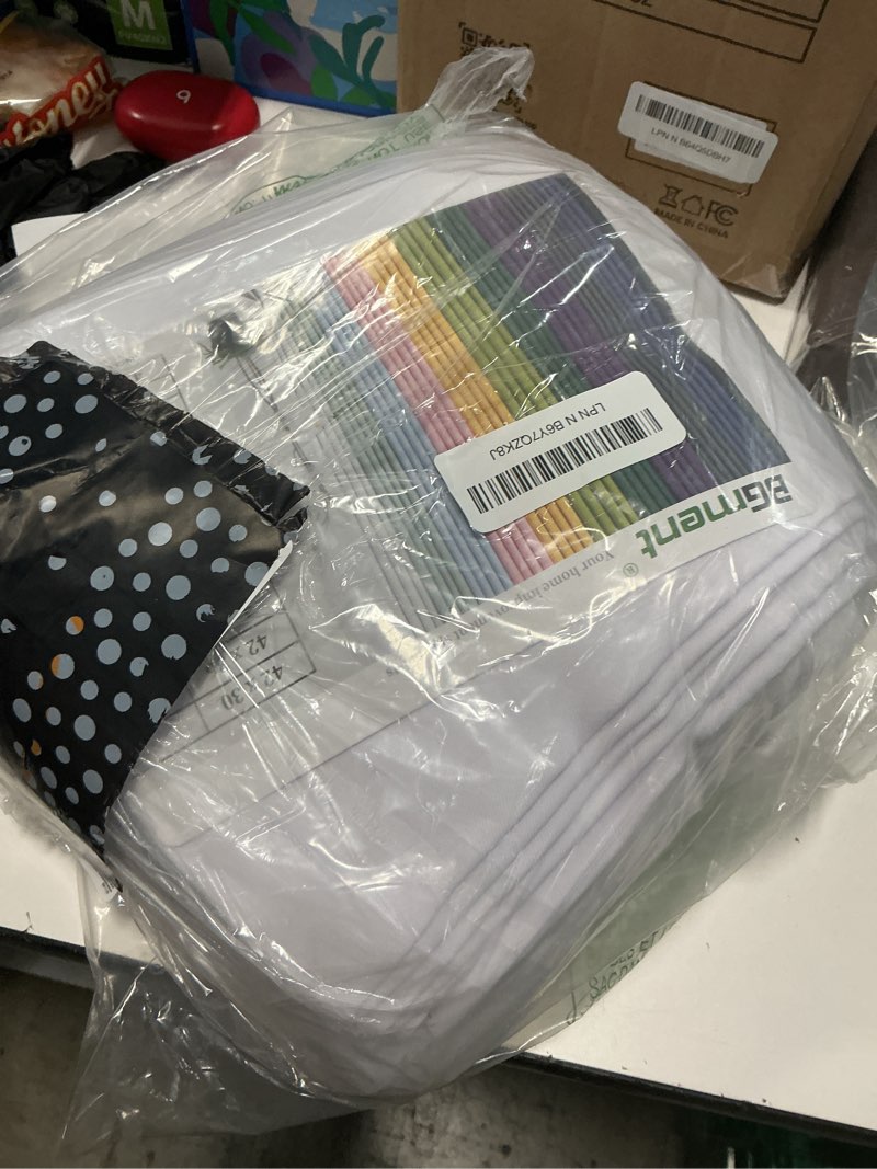 Condition photo showing Good Condition for bgment white blackout curtains for living room 72 inch length 2 panels set, full room darkening thermal insulated soundproof window curtains with rod pocket, each panel 42 inch wide, pure white 42"w x 72"l (pack of 2) pure white