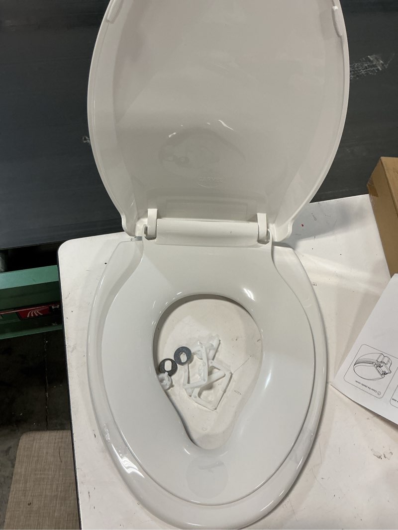 Condition photo showing Good Condition for Toilet Seat, Elongated Toilet Seat with Toddler Seat Built in, Potty Training Toilet Seat Elongated Fits Both Adult and Child, with Slow Close and Magnets- Elongated