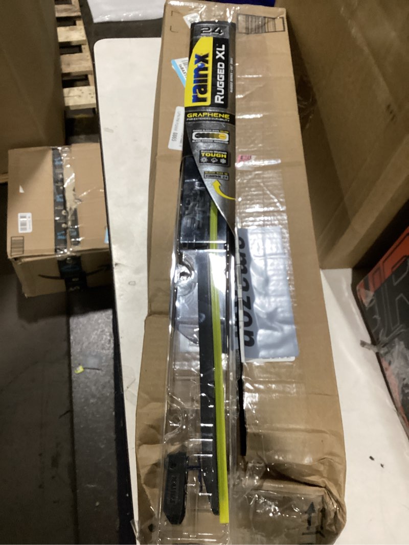 Condition photo showing New/Like New for Rain-X 870424 Rugged XL Wiper Blade 24", Windshield Wipers Replacement, Quiet & Durable Beam Design, All Weather Performance & Easy Universal Install, Blade Wear Indicator (Pack of 1) 24" Rugged XL