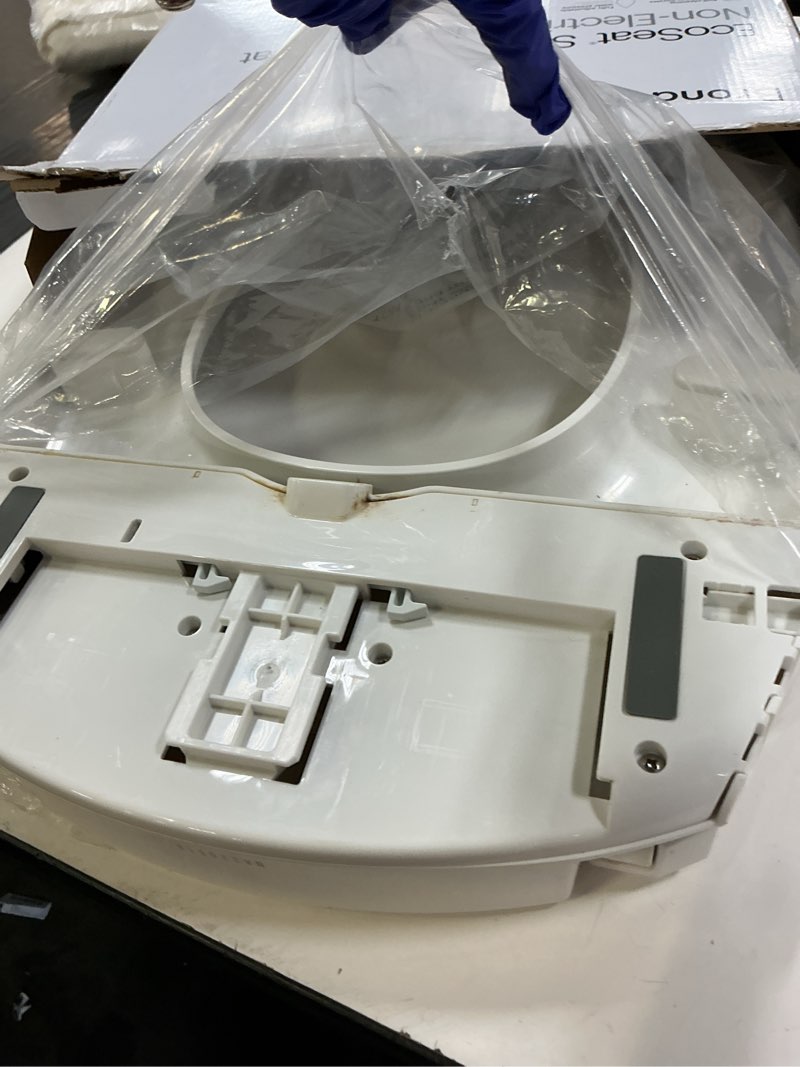 Condition photo showing As Is for brondell bidet toilet seat non-electric swash ecoseat, fits elongated toilets, white - dual nozzle system, ambient water temperature - bidet with easy installation s101 elongated