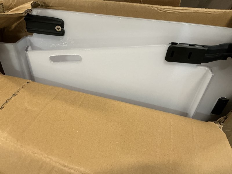 Condition photo showing As Is for enekerp golf cart windshield for club car ds 2000-up gas and electric, fit tapered front struts only, 5mm pc club car ds windshield with heavy duty hinges, uv-proof & impact resistant(clear) clear club car windshield