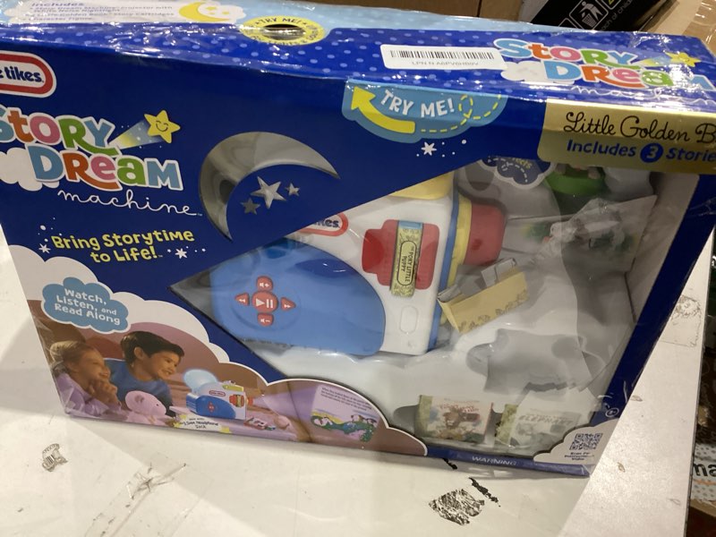 Condition photo showing As Is for Little Tikes Story Dream Machine Starter Set, Storytime, Books, Little Golden Book, Audio Play, The Poky Little Puppy Character, Nightlight, Toy Gift for Toddlers and Kids Girls Boys Ages 3+ Multicolor