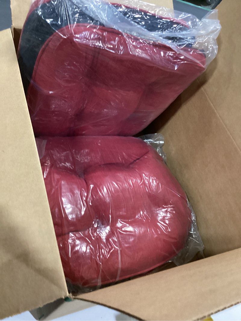 Condition photo showing Good Condition for AALLYN Outdoor Chair Seat Cushions, 2 Pack Waterproof 18" x 18" U Shaped Thickened Tufted Patio Chair Seat Cushions, for Patio Furniture(Color:Red)