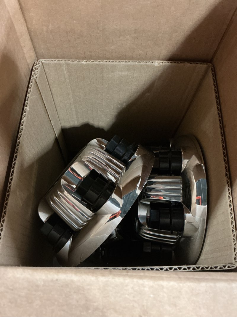 Condition photo showing As Is for Jedaful(Set of 4) Wheel Center Caps 6 Lugs,OEM Replacement Chrome Hub Caps Center Set Fits 16"/17" I