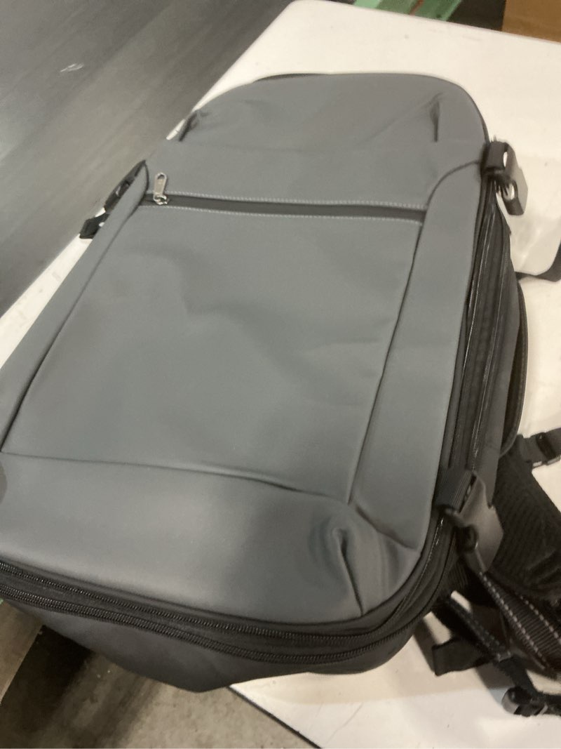 Condition photo showing New/Like New for vacuum backpack travel – expandable compression carry on backpack with vacuum pump, water-resistant tsa lock travel bag, 17" laptop backpack for men women, business airplane flight luggage, black