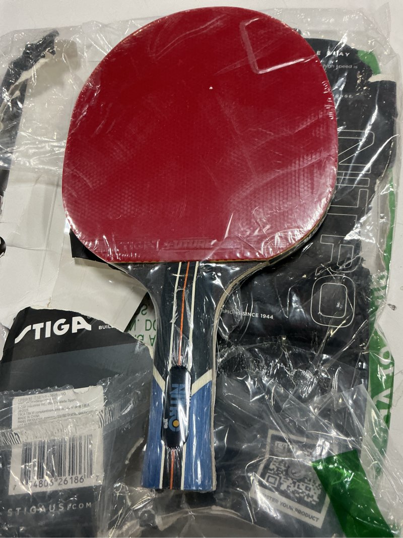 Condition photo showing New/Like New for STIGA Beginner Ping Pong Paddles - Recreational to Performance Table Tennis Rackets Ages and Skill Levels - Multiple Styles + Performance Levels Available Nitro