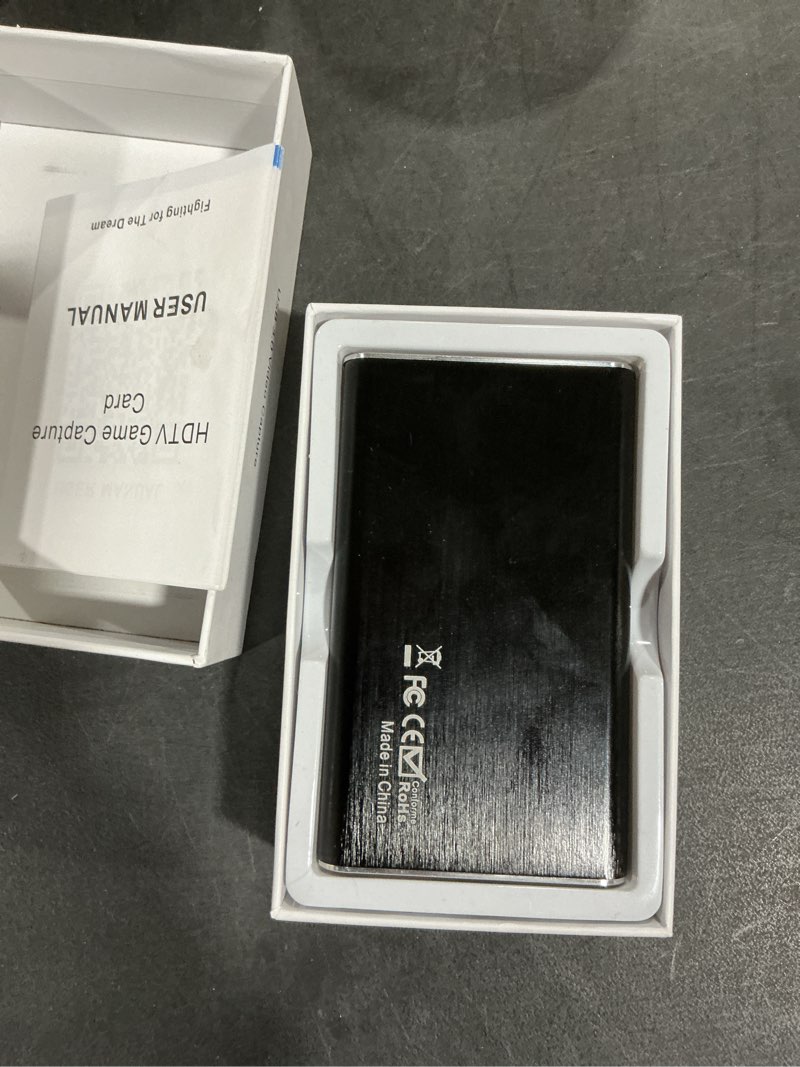 Condition photo showing Good Condition for Video Capture Card, Audio Video Capture Card, USB 3.0 Capture Card 4K HDMI Loop-Out, 1080P 60FPS/2K 30FPS Video Game Capture for Streaming Works for PS5/Switch/Camera/PC/OBS(Black)